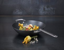 BLACK IRON WOK 30 cm