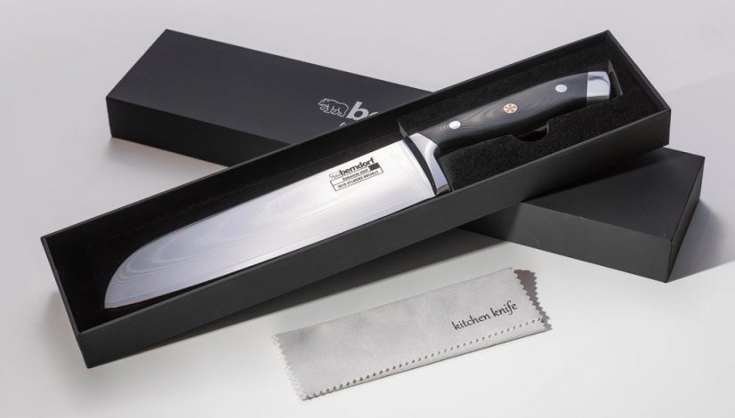 HANAMAKI nůž Santoku 20,5cm damascénský